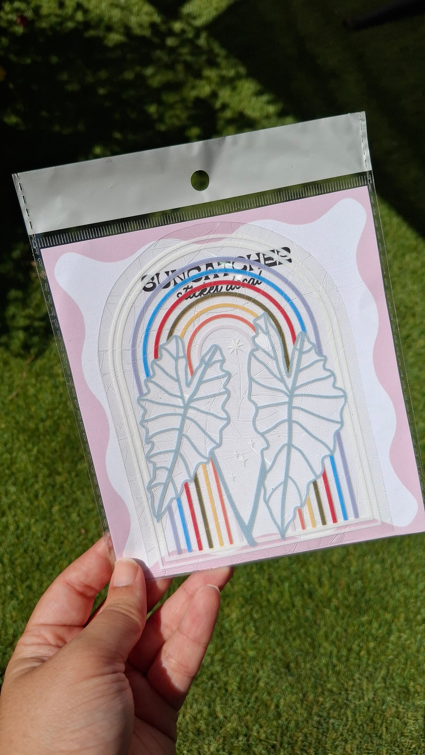 FALL LEAVES WINDOW SUNCATCHER DECAL