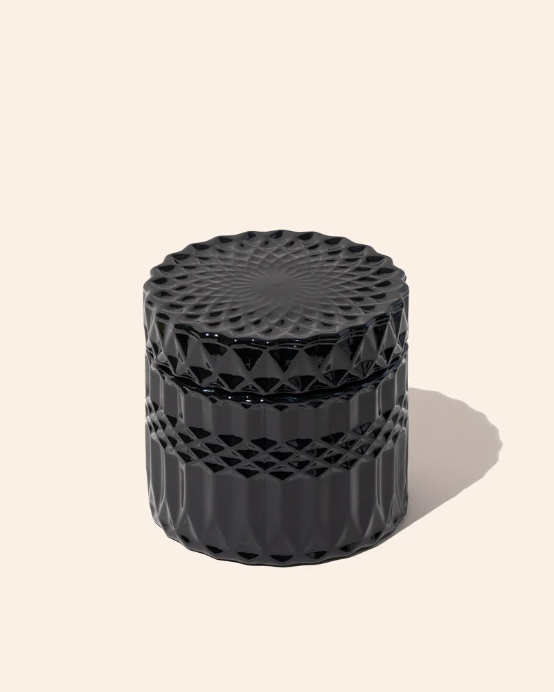 VINTAGE CRYSTAL CANDLE | Plum