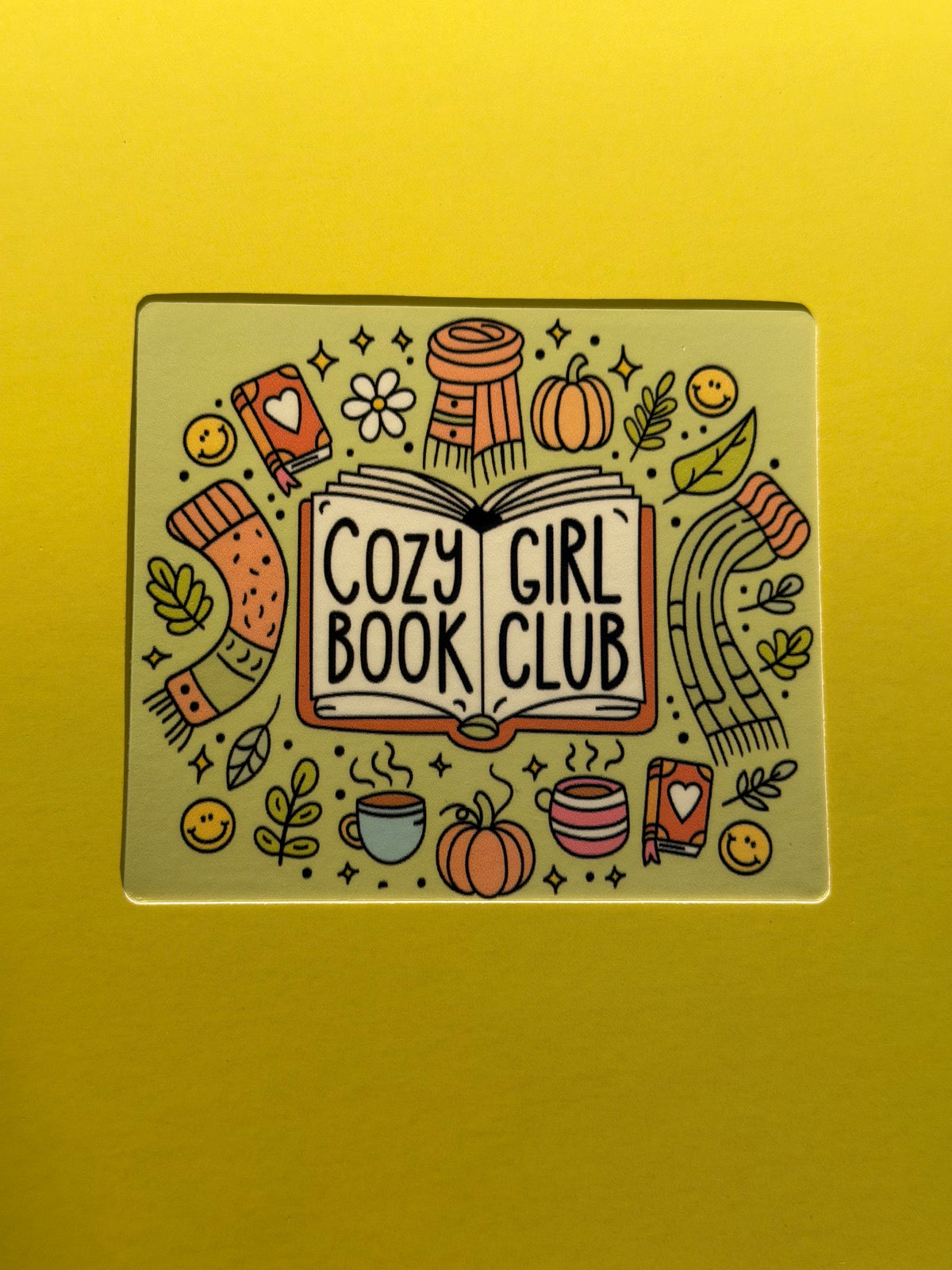 Cozy Girl Book Club Sticker