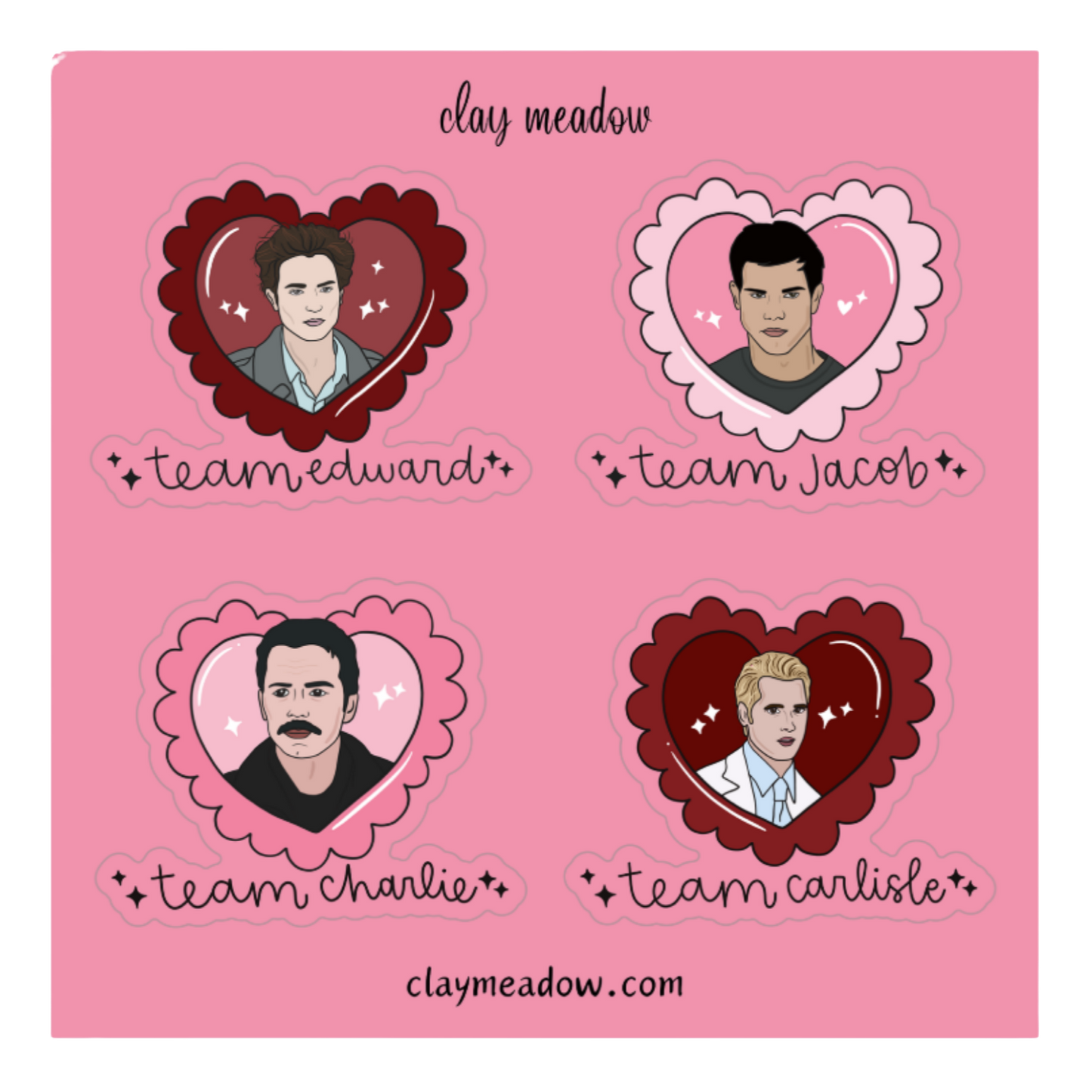 TWILLIGHT TEAMS STICKER SHEET