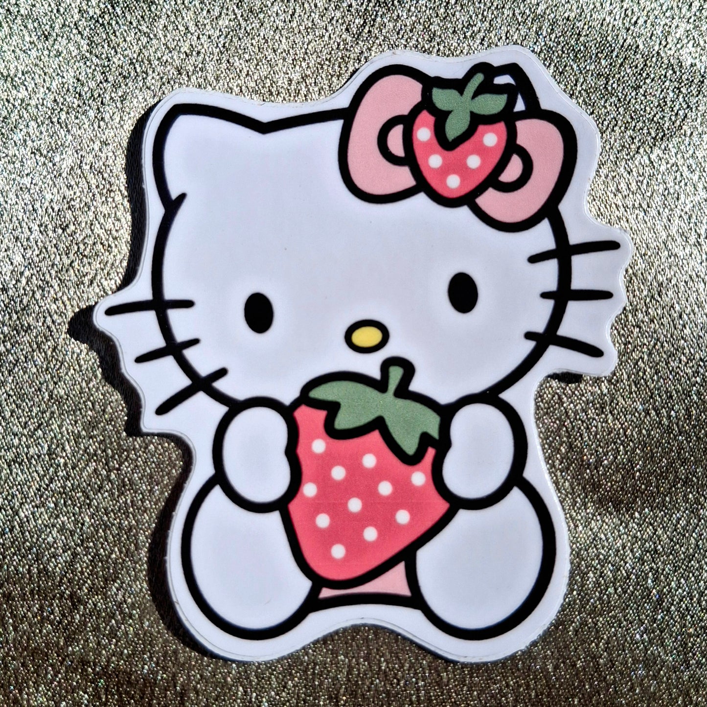 HELLO KITTY STRAWBERRY STICKER