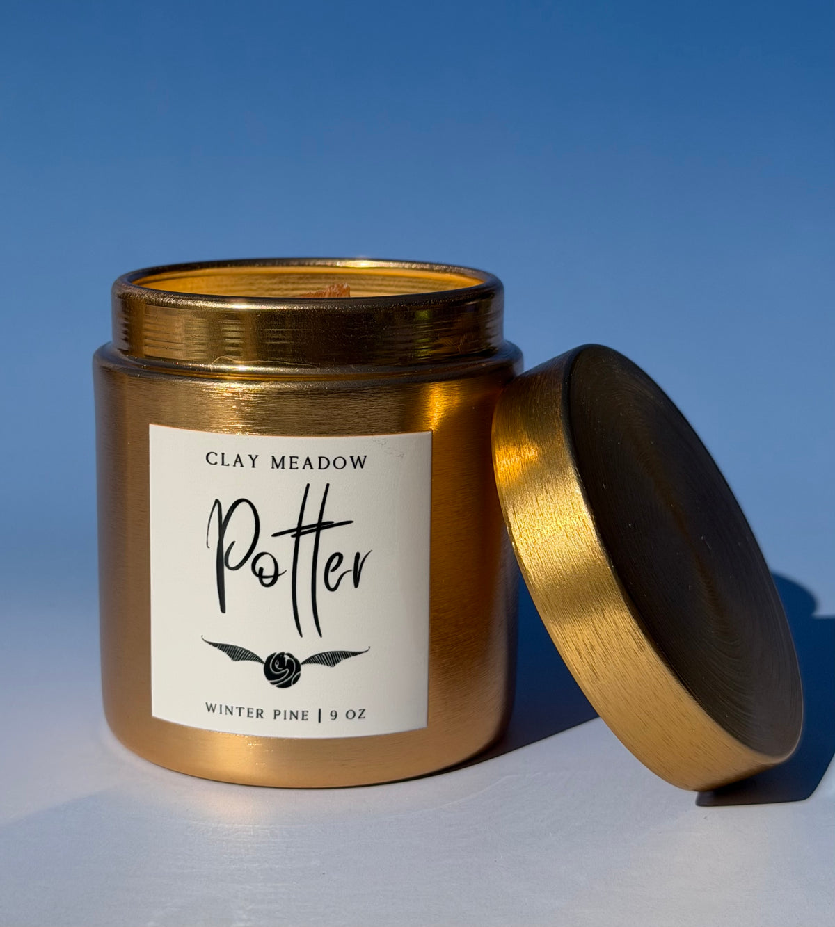 Potter Crackling Wooden Wick Candle