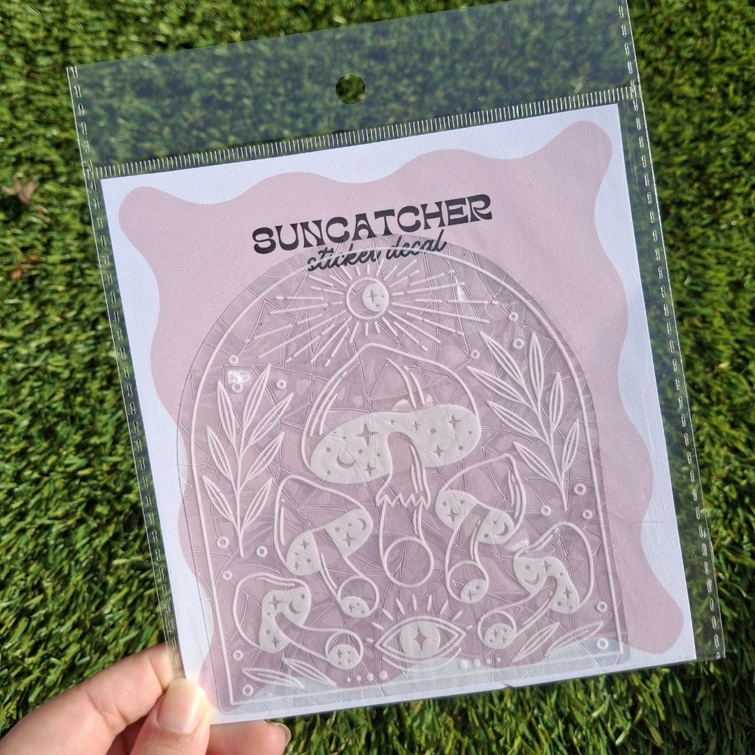 MUSHROOM WINDOW SUNCATCHER DECAL