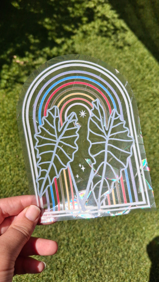 FALL LEAVES WINDOW SUNCATCHER DECAL