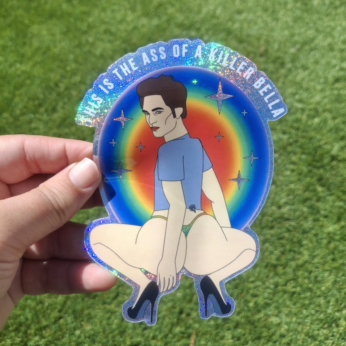 SPARKLING EDWARD BUMPER STICKER