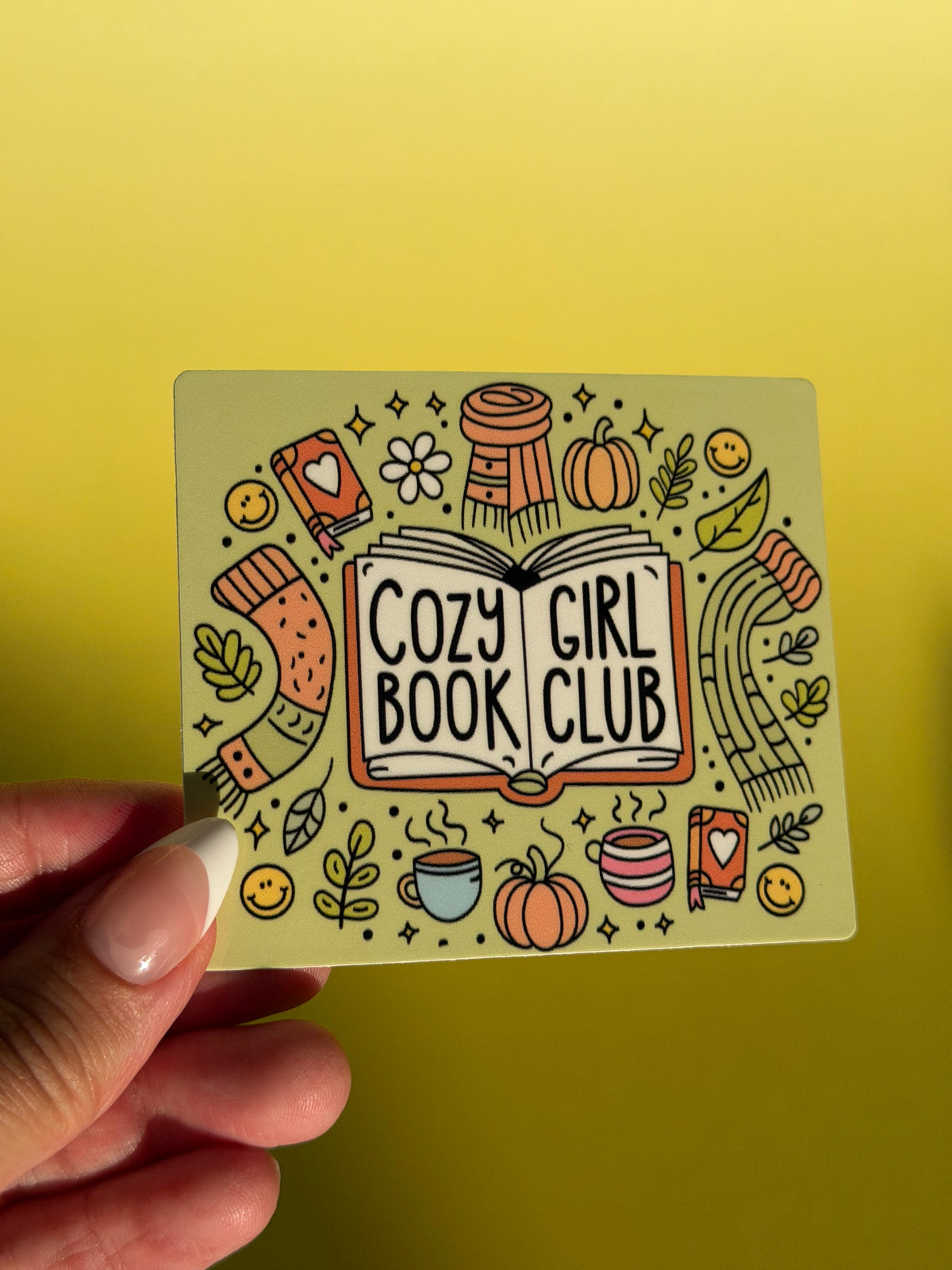 Cozy Girl Book Club Sticker
