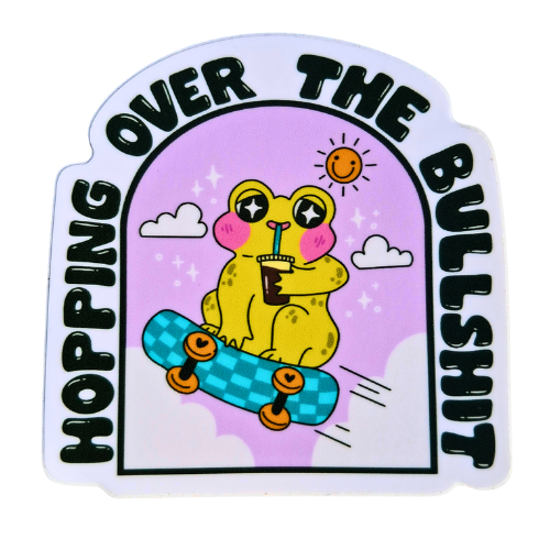 HOPPING THROUGH THE BS STICKER
