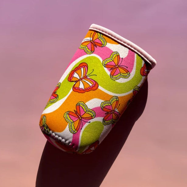 GREEN BUTTERFLIES SLIM CAN SLEEVE