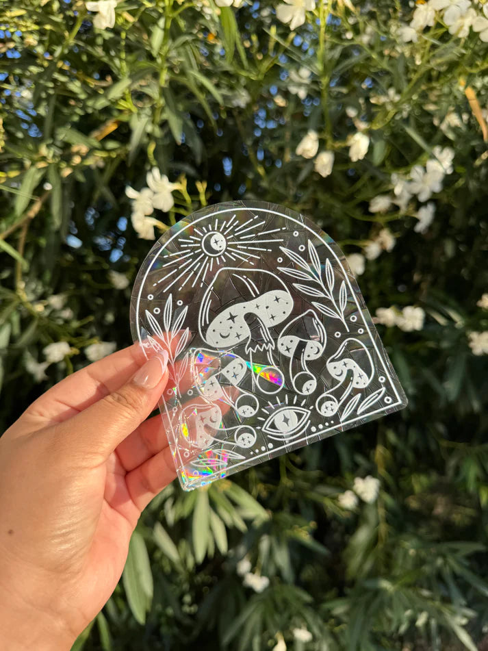 MUSHROOM WINDOW SUNCATCHER DECAL