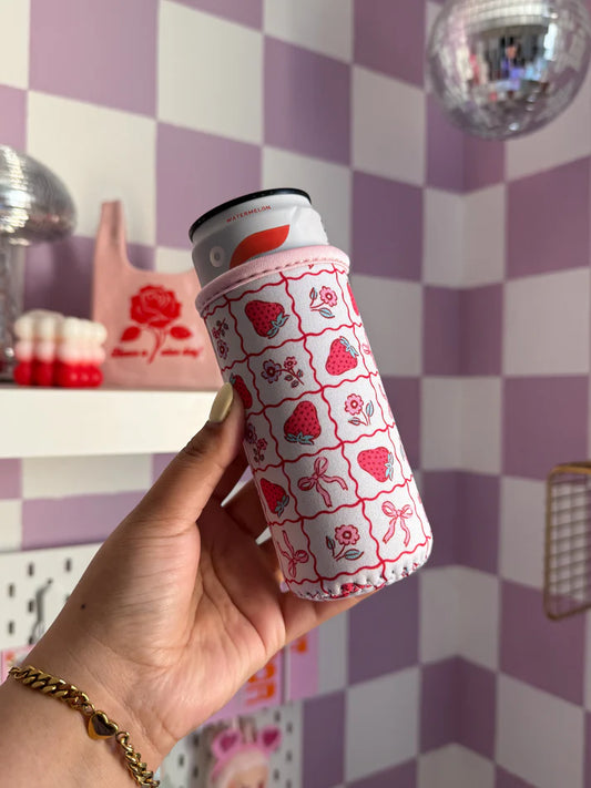 STRAWBERRY & FLOWERS SLIM CAN SLEEVE8