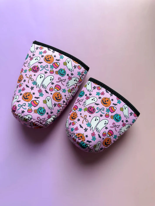 PINK PUMPKIN & GHOSTIES CUP SLEEVE