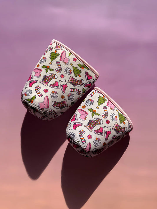PINK CHRISTMAS CUP SLEEVE