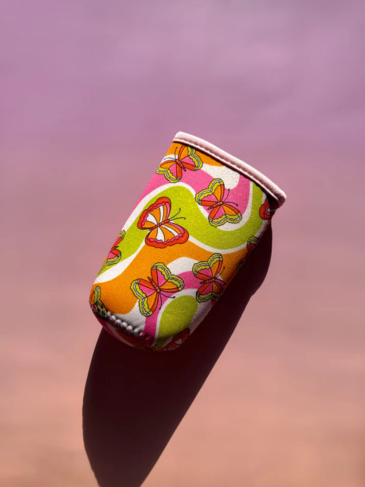 GREEN BUTTERFLIES SLIM CAN SLEEVE