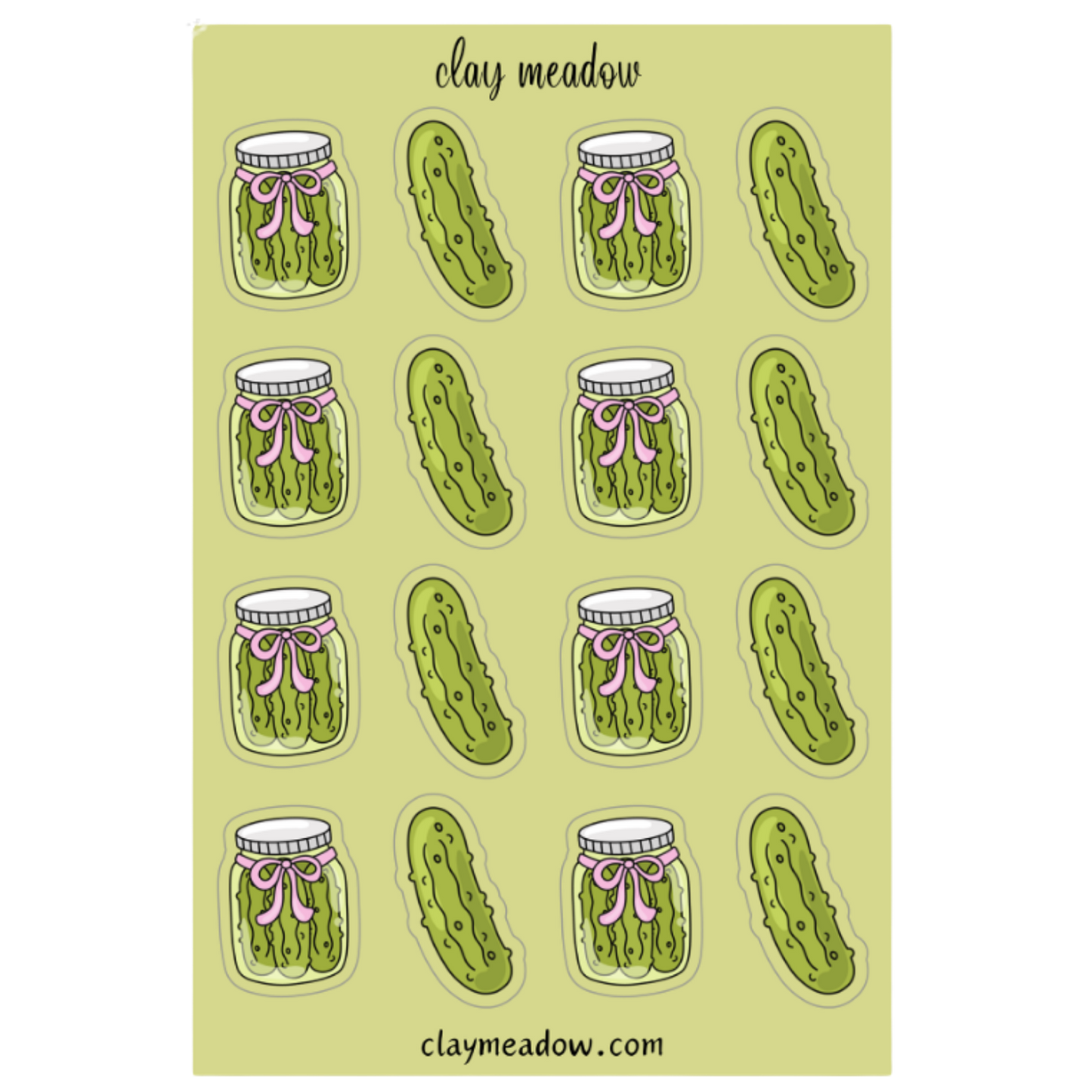 PICKLES STICKER SHEET