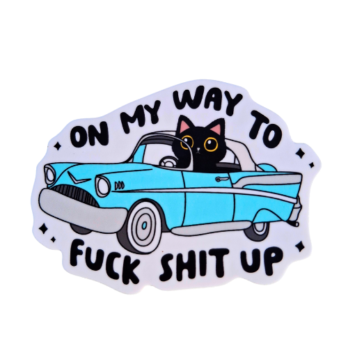 OMW CAT STICKER – Clay Meadow