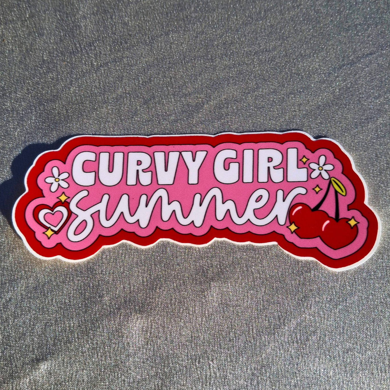 CURVY GIRL SUMMER STICKER