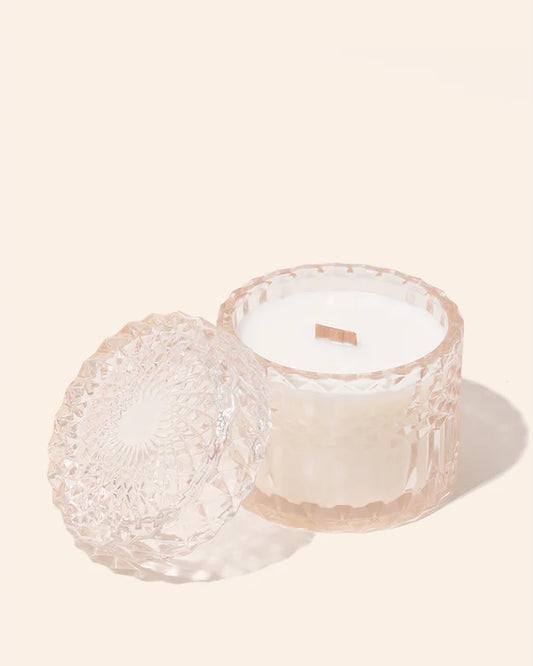 VINTAGE CRYSTAL CANDLE | Peonies & Orchids