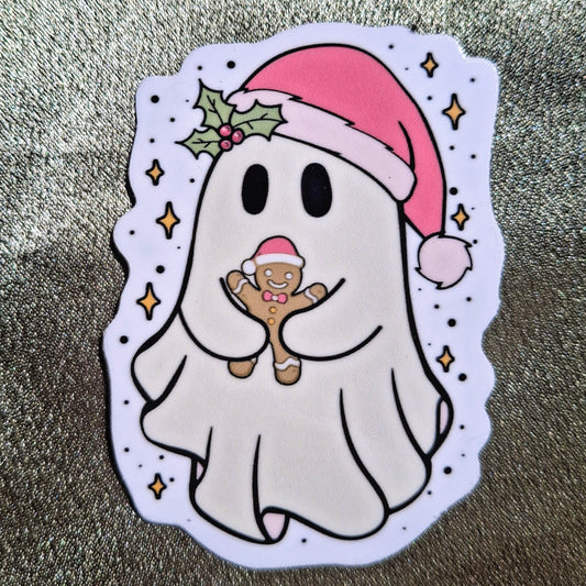 GINGERBREAD GHOST STICKER